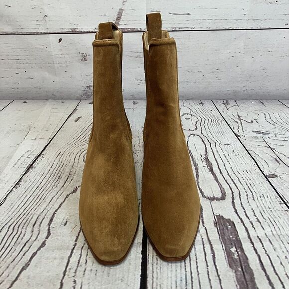 Veronica Beard Boots Womens 7M Lada Chelsea‎ Pull On Caramel Brown - Picture 2 of 10